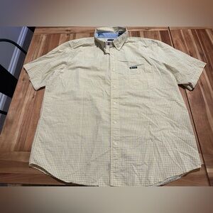 Chaps men’s button up short sleeve top XL